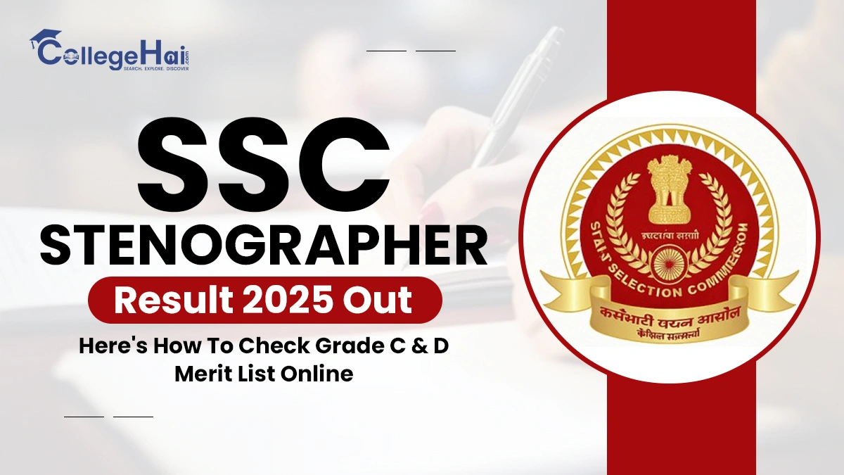 SSC Stenographer Result 2025 Out Check Grade C & D Merit List.webp